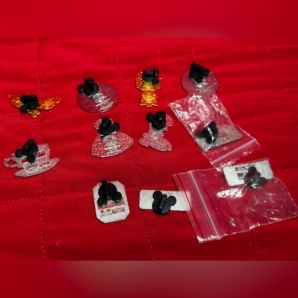 Disney Princess & Prince Trading Pins Set of 11 Lot Bundle Rear View Ariel Eric - Picture 3 of 4